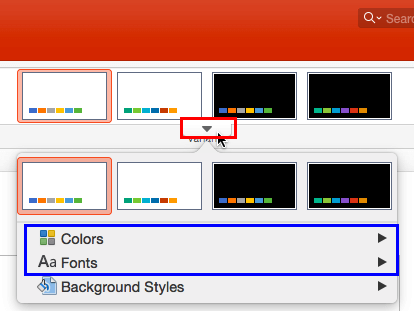 font rgb colors in powerpoint for mac